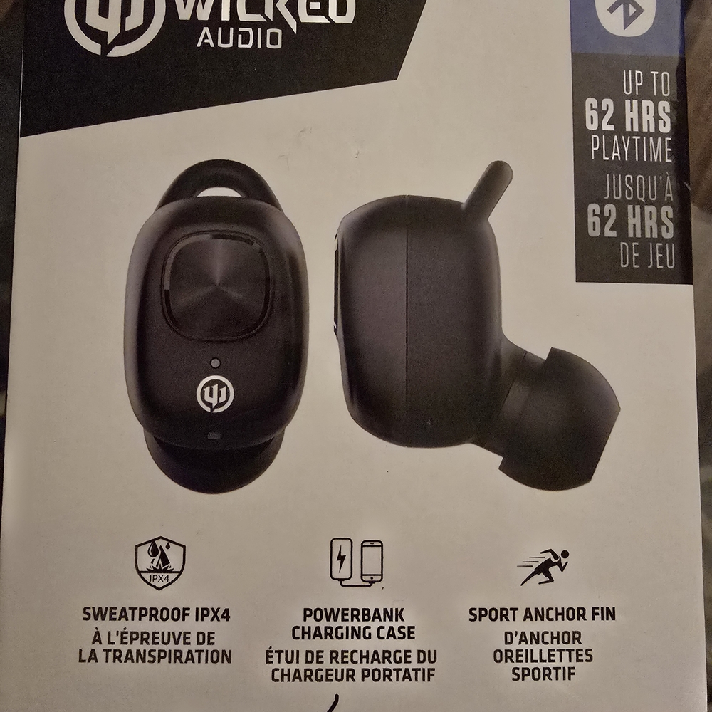 Wicked Audio Black Wireless Earbuds